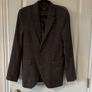 Rock and Roll Denim Brown Plaid Sport Coat